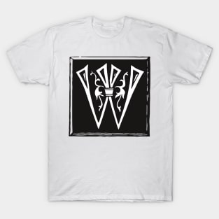 Letter W in black and white T-Shirt